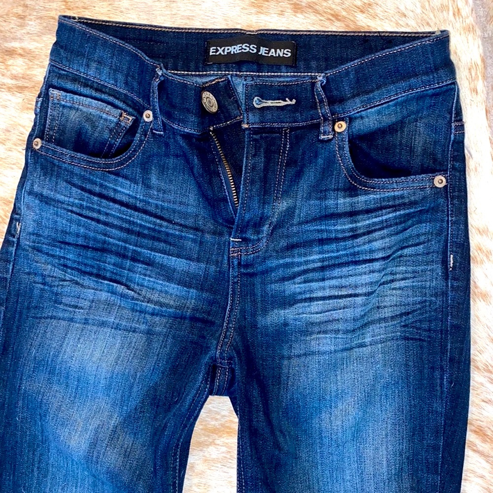 Express Stretchy Denim Leggings Jeans. Size 0. Excellent